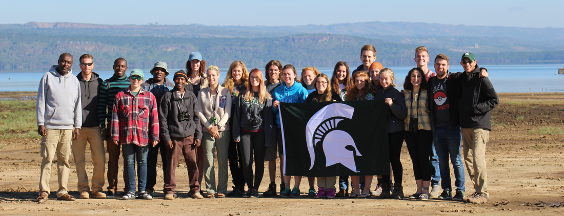 BEAM students observing wildlife in the Maasai Mara