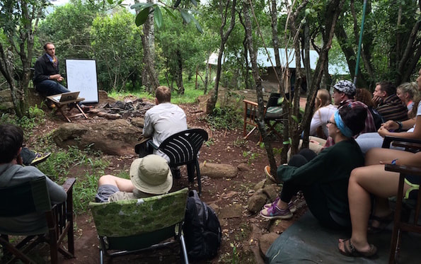 Bush lecture in camp