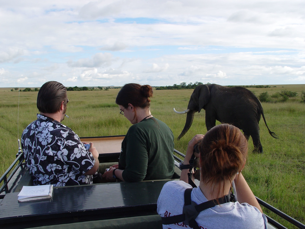 BEAM students collecting behavioral data in the field