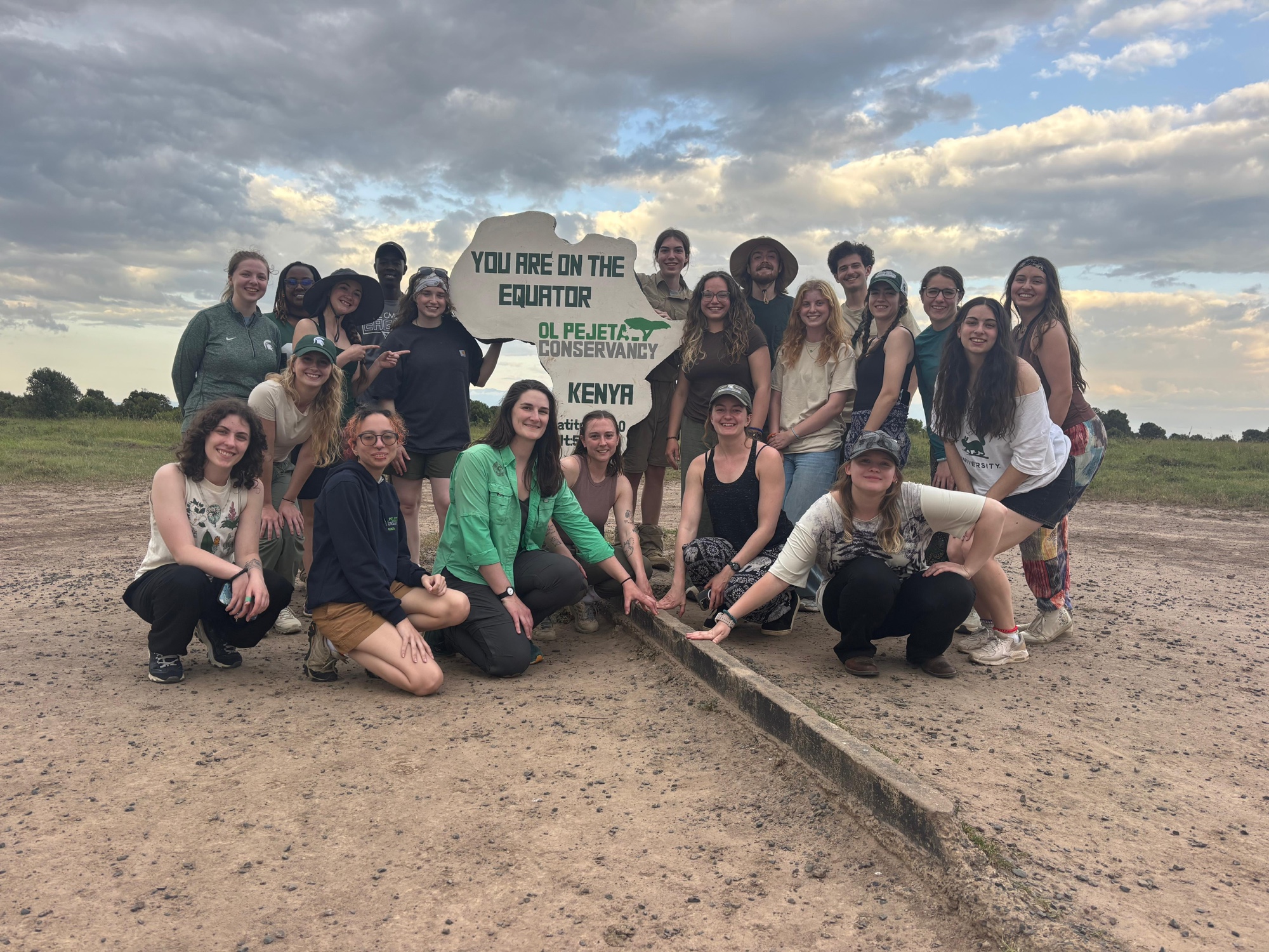 Students visit equator