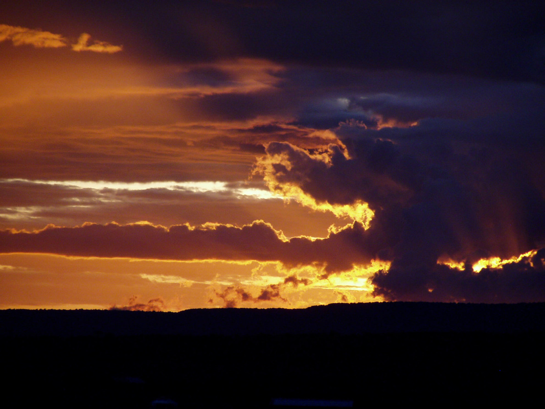 Stormy sunset
