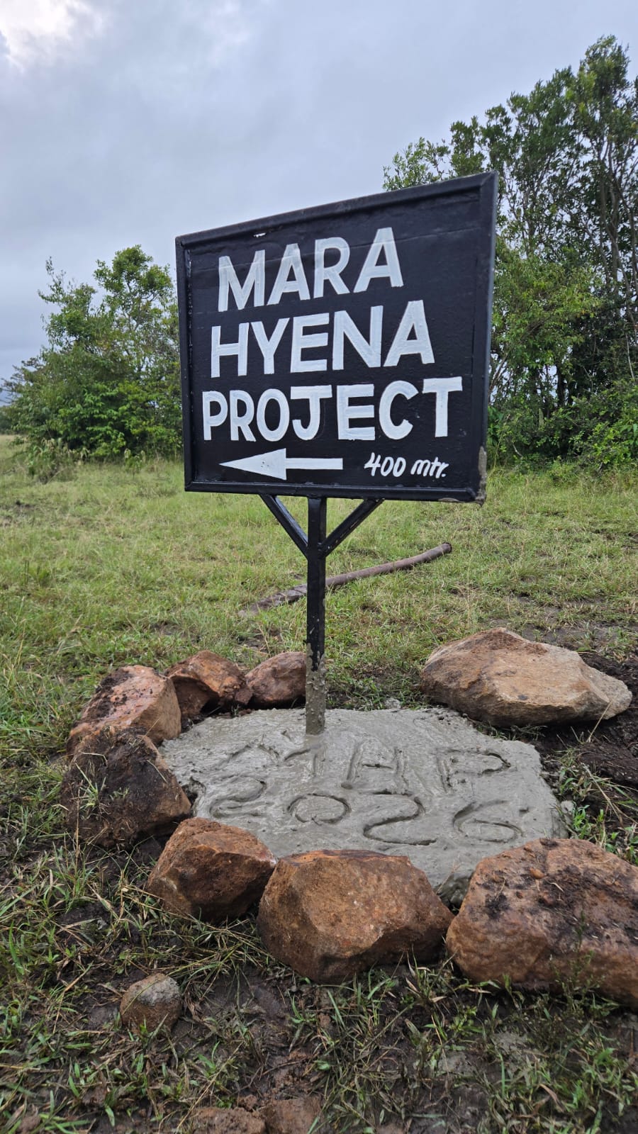 Mara Hyena Project camp sign